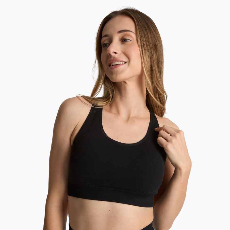 Biustonosz treningowy XTREXO Rexi Up Seamless Bra czarny 5