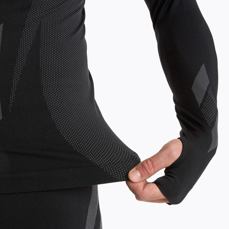 Komplet bielizny termoaktywnej męskiej KADVA ALPINESTEP THERMO LIGHT PLUS bezszwowy czarny 7