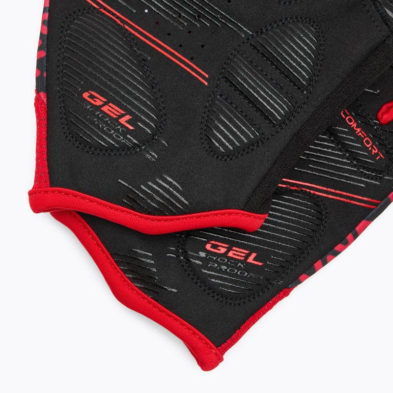 Rękawiczki rowerowe ATTABO Vito gel shock proof czerwony/czarny 7
