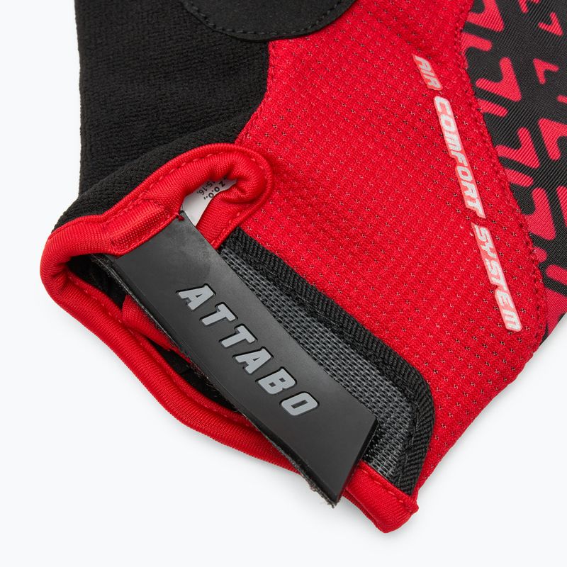 Rękawiczki rowerowe ATTABO Vito gel shock proof czerwony/czarny 8