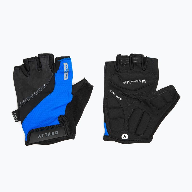 Rękawiczki rowerowe ATTABO Kinu Pro shock absorbing system niebieski/czarny