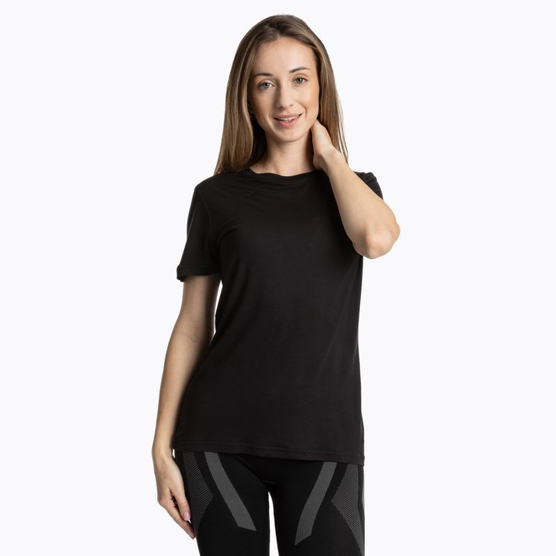 Koszulka termoaktywna damska WOOLCANO Merino TEE0547 czarny