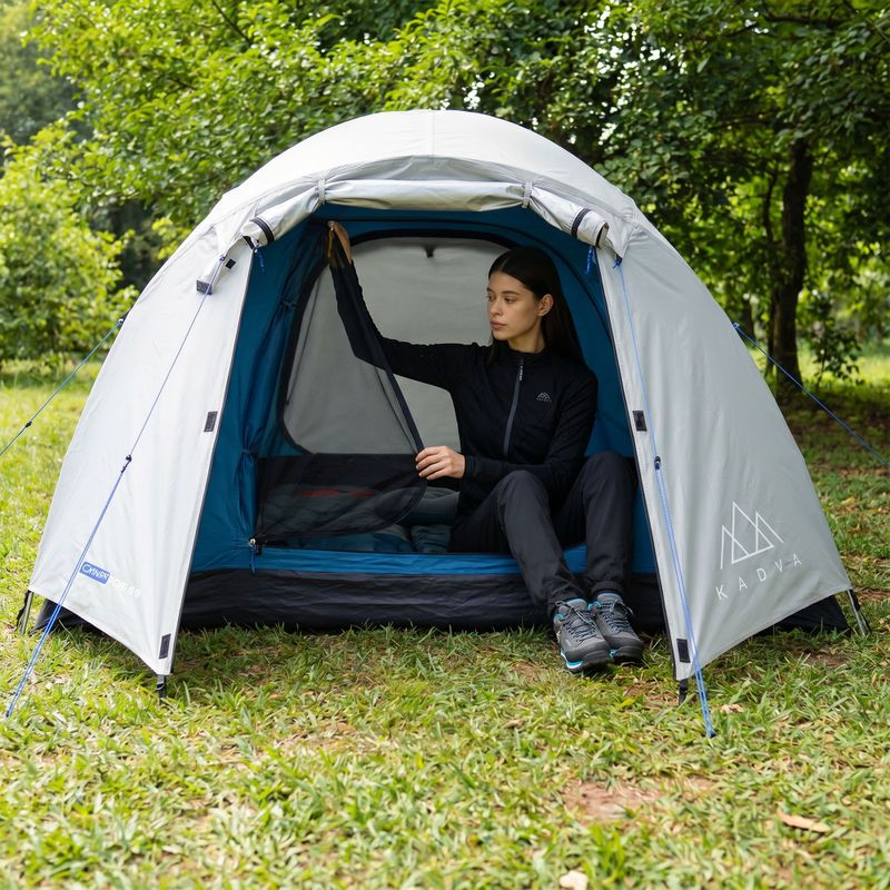 Namiot kempingowy 4-osobowy KADVA CAMPdome 4 szary 12