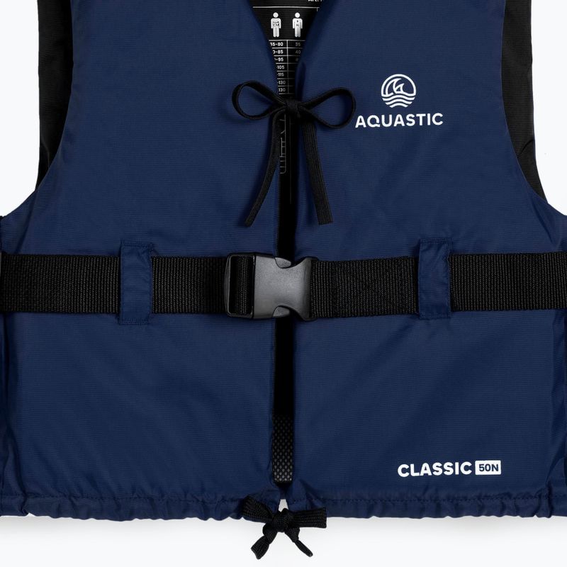 Kamizelka asekuracyjna AQUASTIC Classic 50N niebieski 4