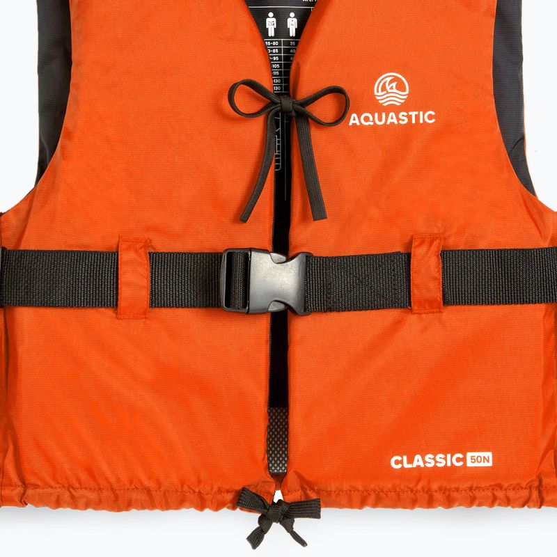 Kamizelka asekuracyjna AQUASTIC Classic 50N pomarańczowy 14