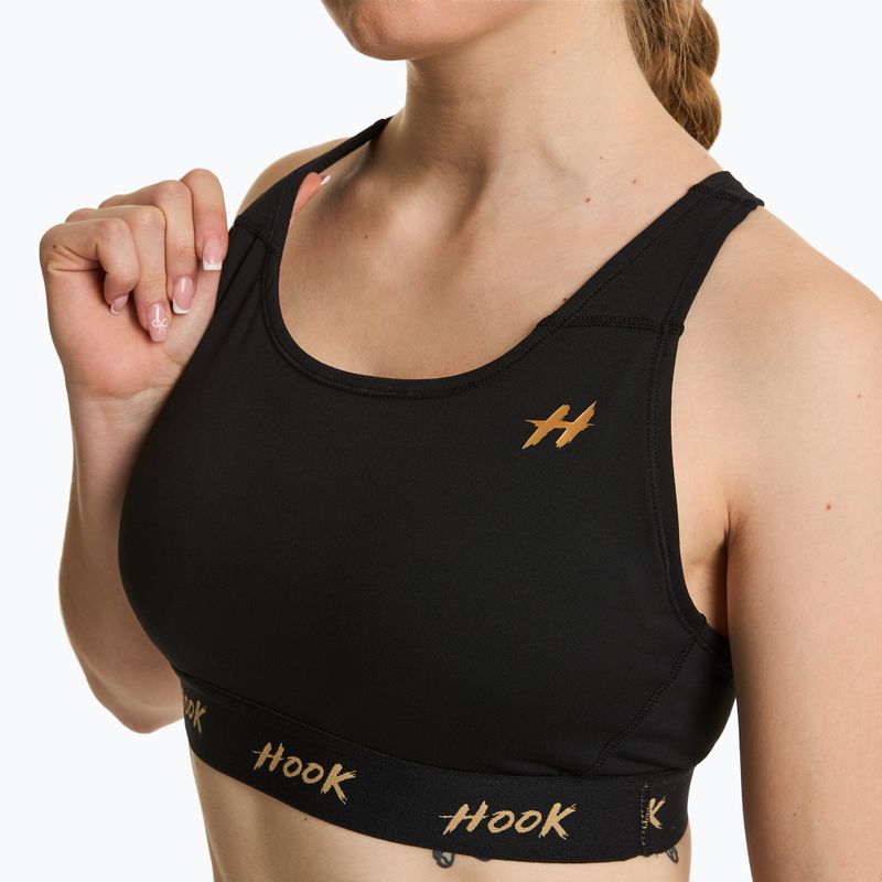 Stanik sportowy damski HOOK FIGHTING Base czarny 3