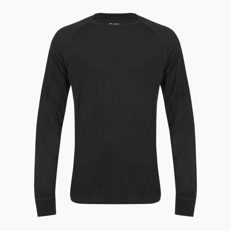 Bluza termoaktywna męska 100% WOOLCANO MERINO TOP0538 czarny 7