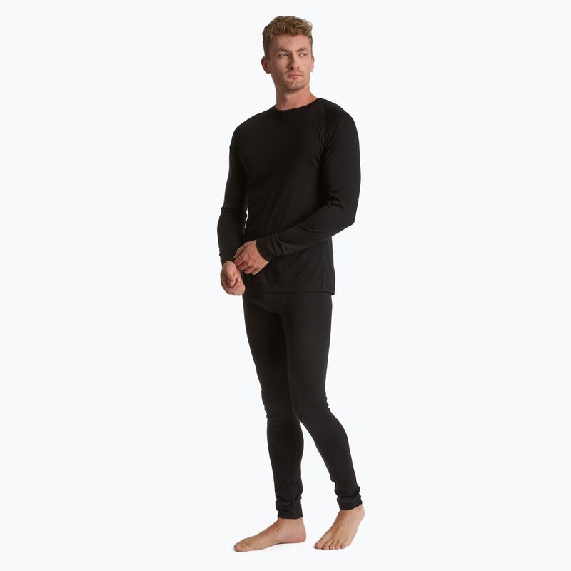 Spodnie termoaktywne męskie WOOLCANO 100% Merion PANT0539 czarny 2
