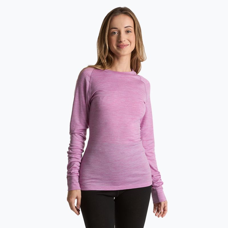 Bluza termoaktywna damska WOOLCANO 100% Merino TOP0541 fioletowy