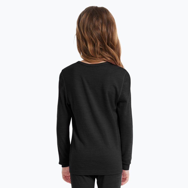 Bluza termoaktywna dziecięca WOOLCANO termoaktywna 100% MERINO TOP00947 czarny 2