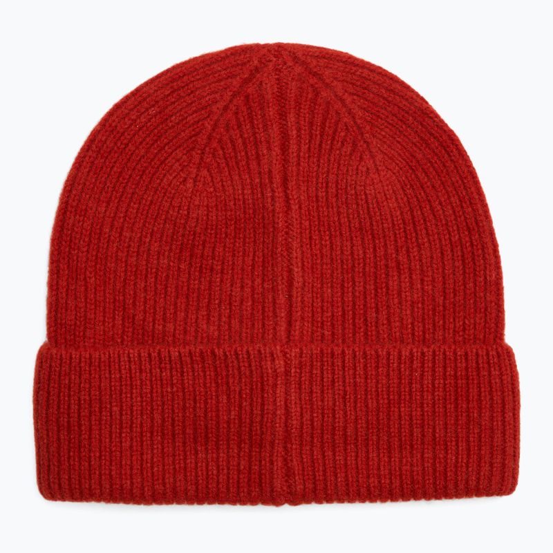 Czapka WOOLCANO MERINO 100% HAT0440 bordowy 2