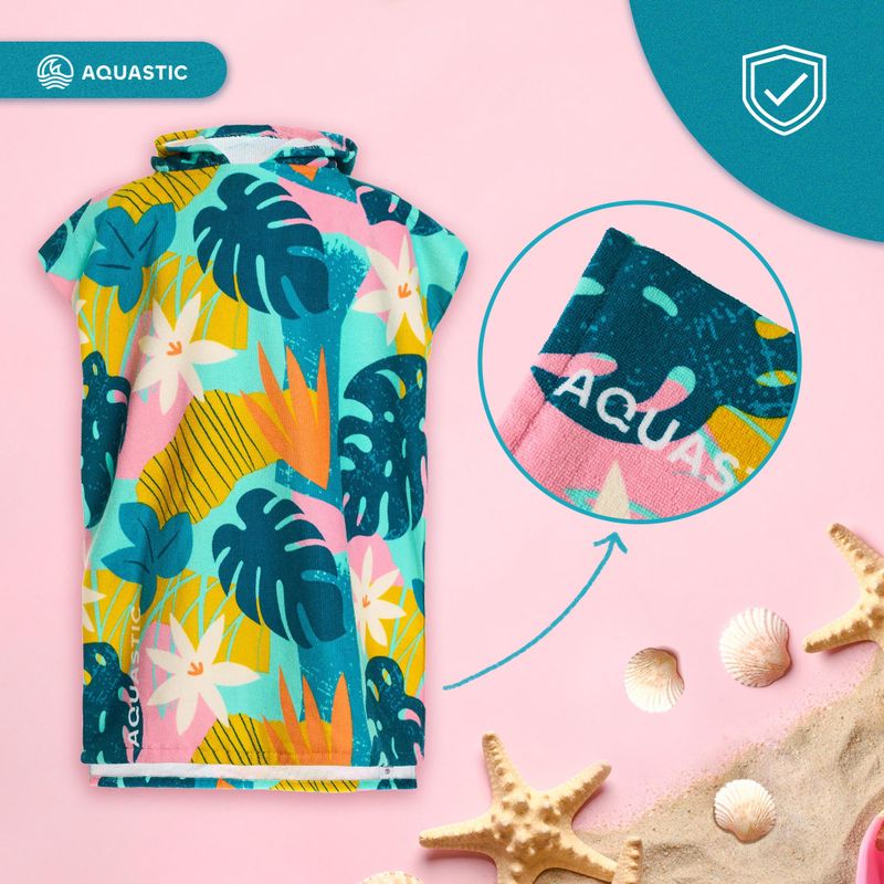 Ponczo dziecięce AQUASTIC Sunny JR kwiaty 17