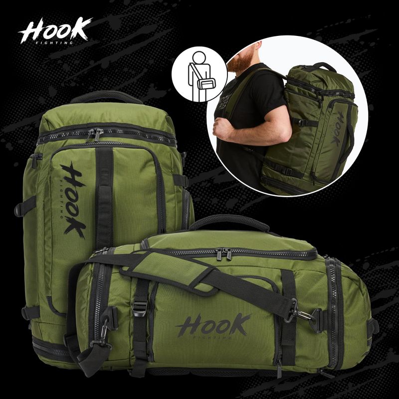 Plecak/torba 2w1 HOOK FIGHTING Training Duffel Bag 30 l zielony 19