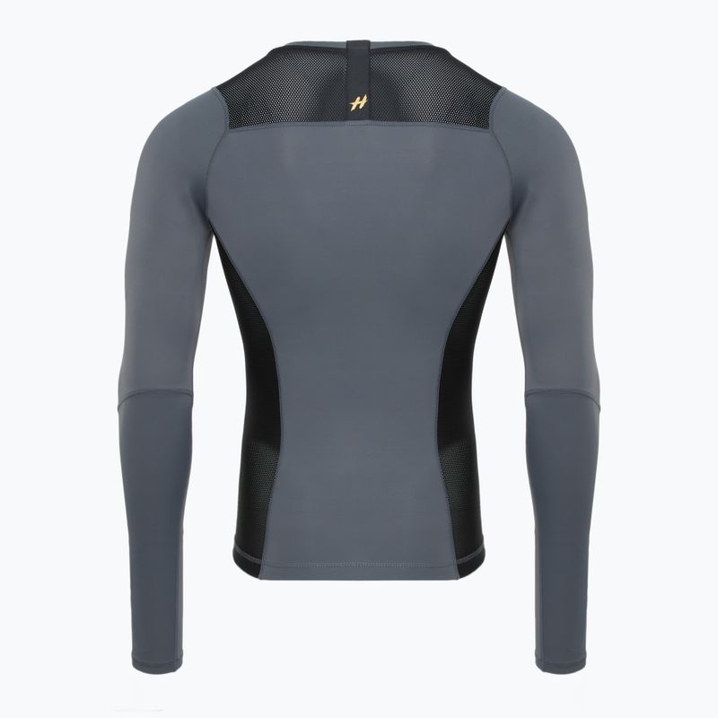 Koszulka treningowa longsleeve męska rashguard HOOK FIGHTING Base czarny 9