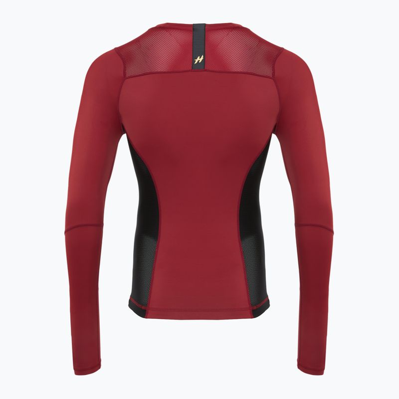 Koszulka treningowa longsleeve męska rashguard HOOK FIGHTING Base czerwony 10