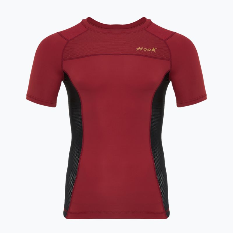 Koszulka treningowa męska rashguard HOOK FIGHTING Base czerwony 7