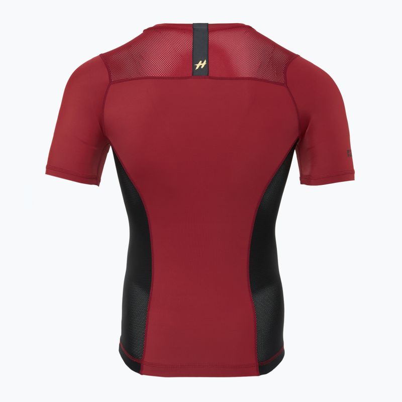 Koszulka treningowa męska rashguard HOOK FIGHTING Base czerwony 8