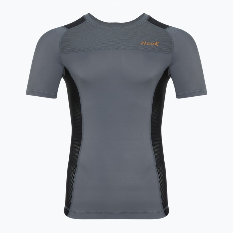 Koszulka treningowa męska rashguard HOOK FIGHTING Base czarny 11