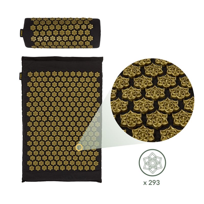 Mata do akupresury XTREXO z poduszką TXO-B4Z004-BK czarny 5