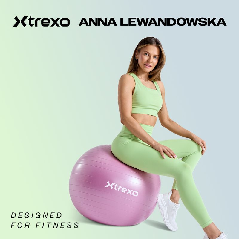 Piłka gimnastyczna XTREXO TXO-B4Z009-BK 75 cm czarny 2