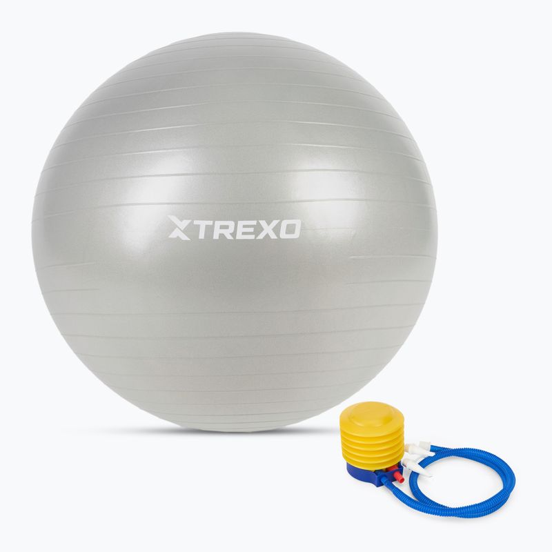 Piłka gimnastyczna XTREXO TXO-B4Z009-GY 75 cm szary 7