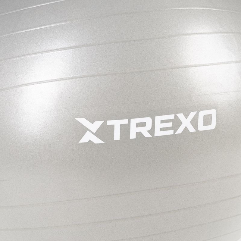 Piłka gimnastyczna XTREXO TXO-B4Z009-GY 75 cm szary 6