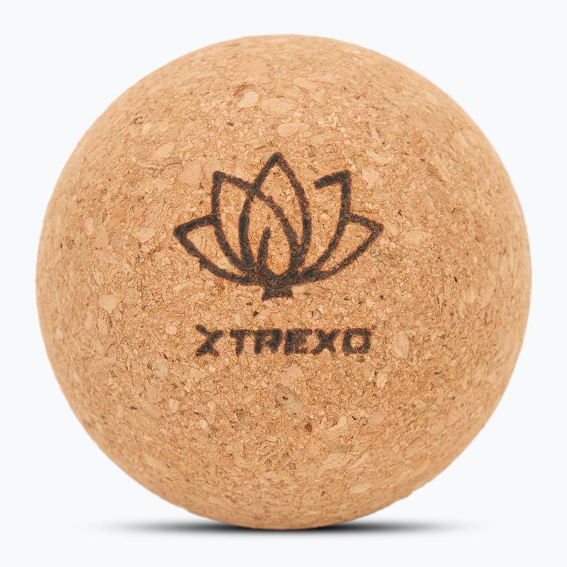 Piłka do masażu XTREXO korkowa TXO-B4Z081-NC naturalny