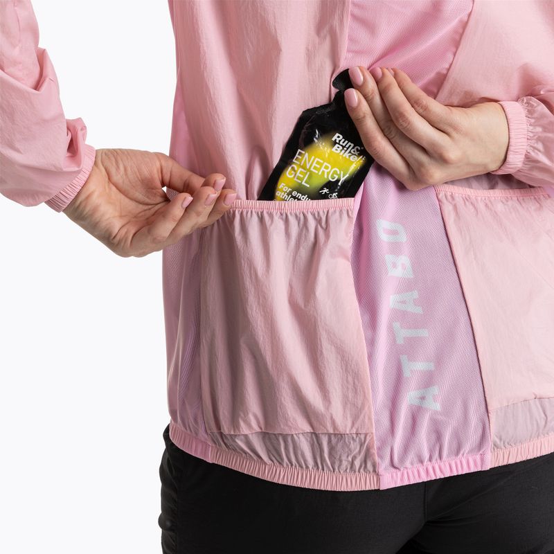 Kurtka rowerowa damska ATTABO Cahayo Jacket Windproof różowy 6