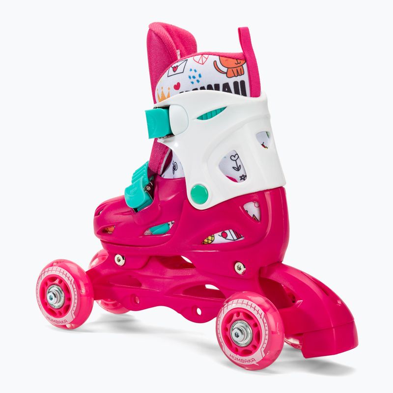Rolki dziecięce HUMBAKA Starjet LED 3w1 różowy 13