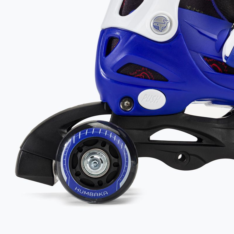 Rolki dziecięce HUMBAKA Starjet LED 3w1 niebieski 19
