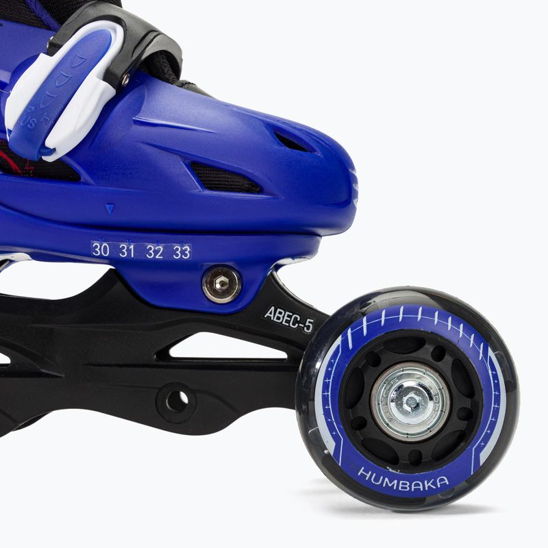 Rolki dziecięce HUMBAKA Starjet LED 3w1 niebieski 20