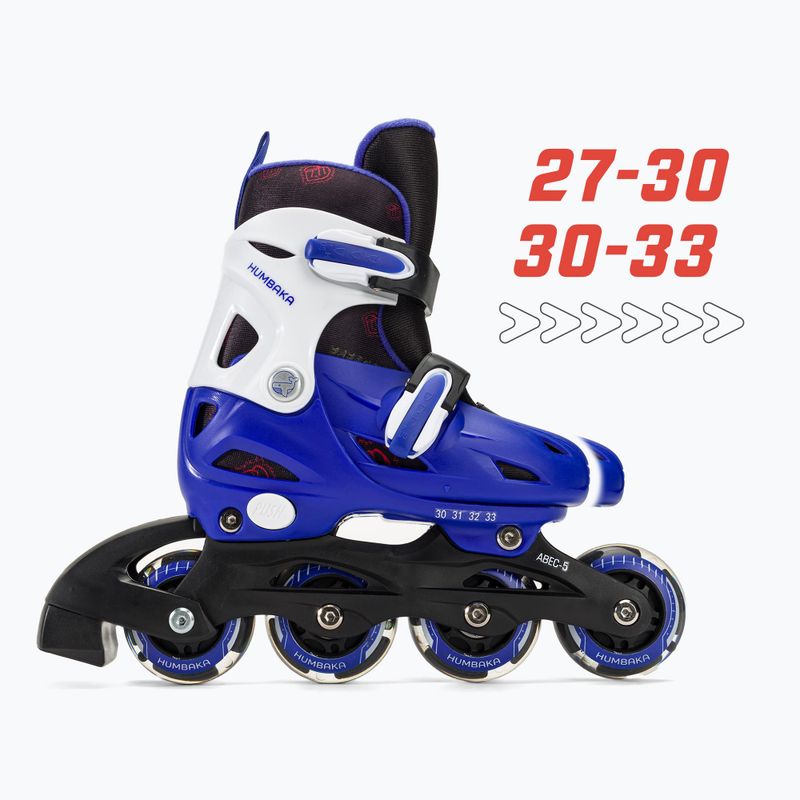 Rolki dziecięce HUMBAKA Starjet LED 3w1 niebieski 4