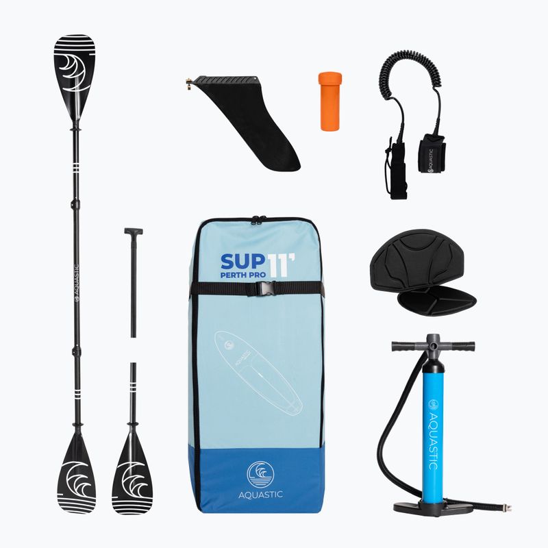 Deska SUP AQUASTIC Perth Pro 11' allround niebieska 18