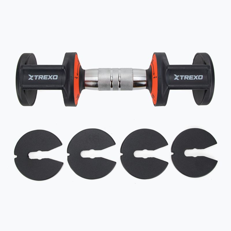 Zestaw hantli regulowanych XTREXO 2 x 5,75 kg czarny 7