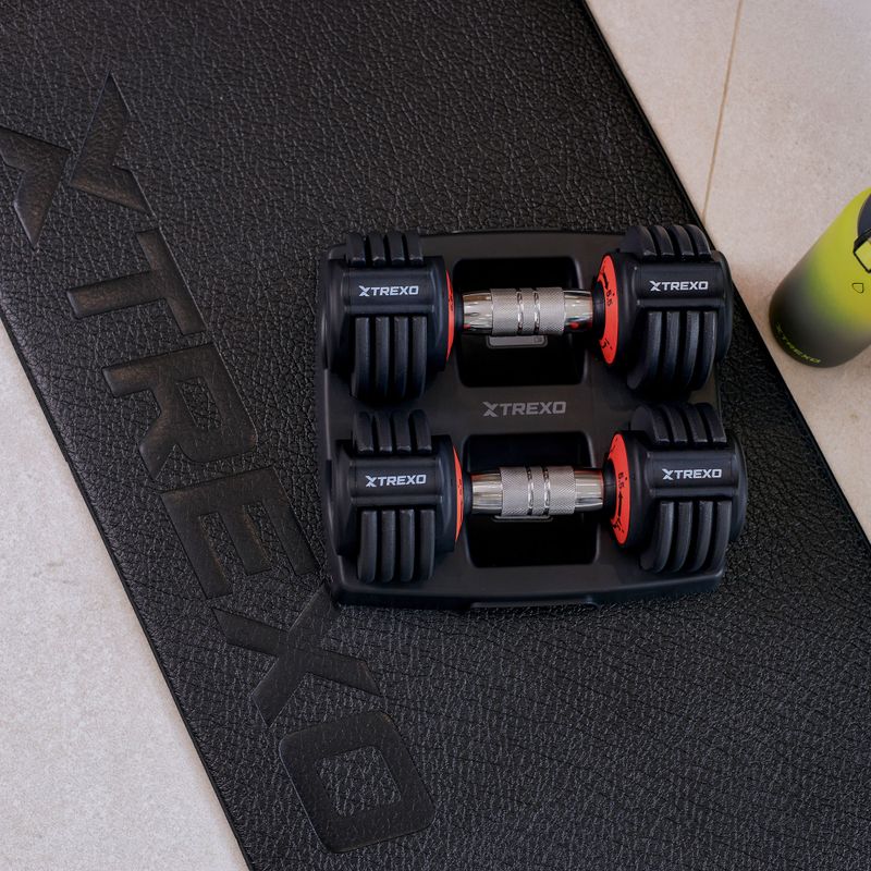 Zestaw hantli regulowanych XTREXO 2 x 5,75 kg czarny 12