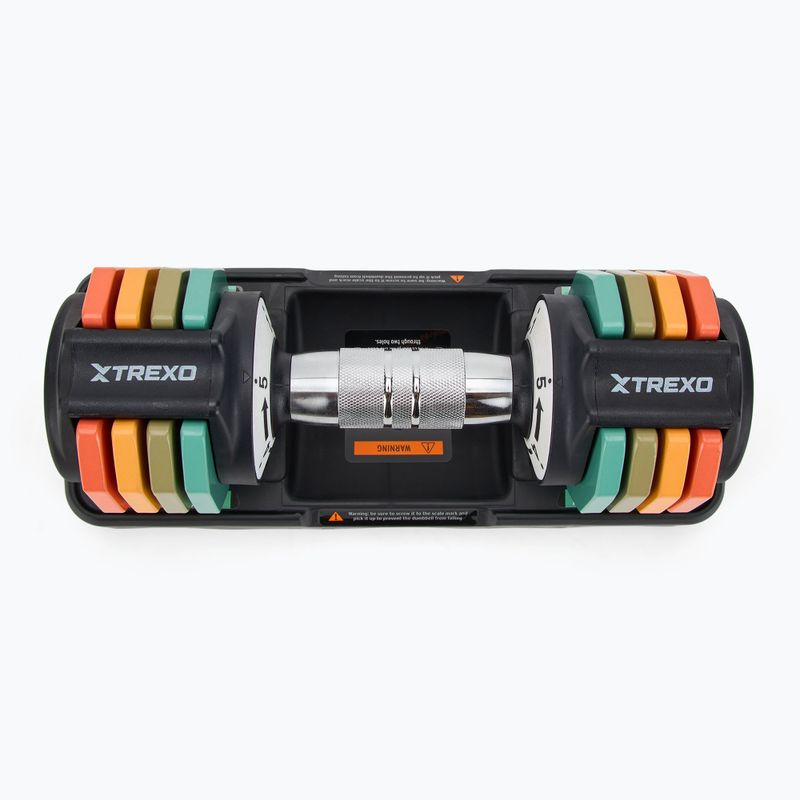 Zestaw hantli regulowanych XTREXO 2 x 5 kg multicolor 3