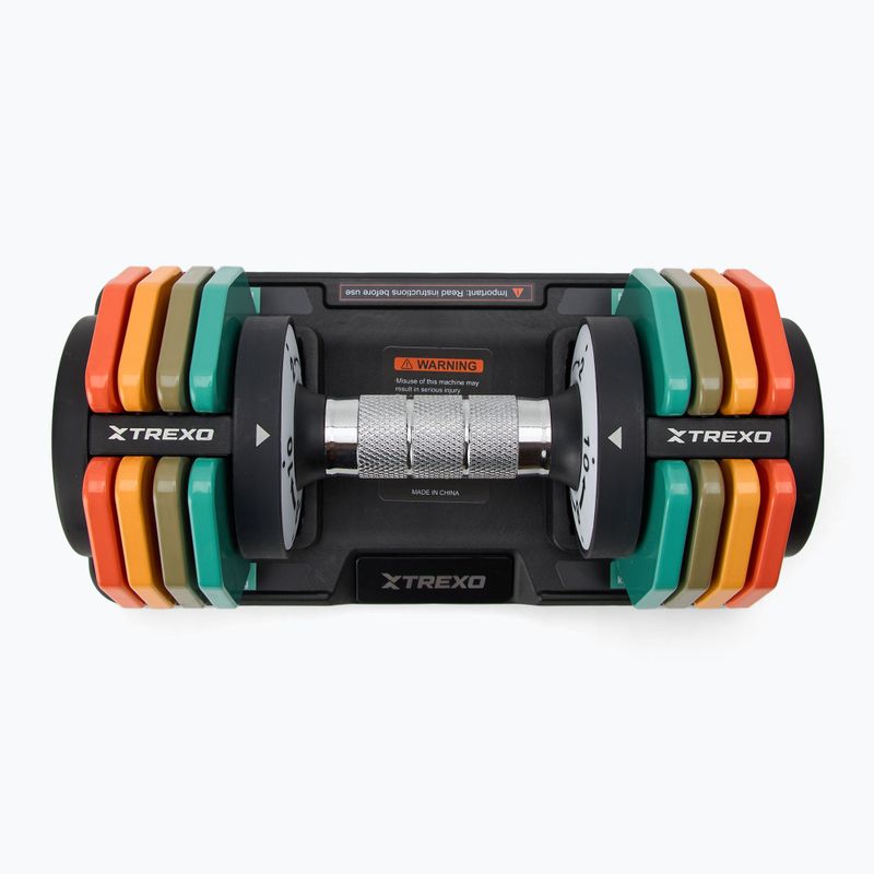 Zestaw hantli regulowanych XTREXO 2 x 10 kg multicolor 3
