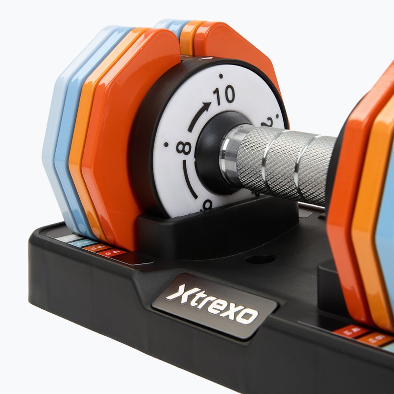 Zestaw hantli regulowanych XTREXO 2 x 10 kg multicolor 5