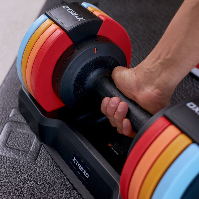 Hantel regulowany XTREXO 25 kg multicolor 10