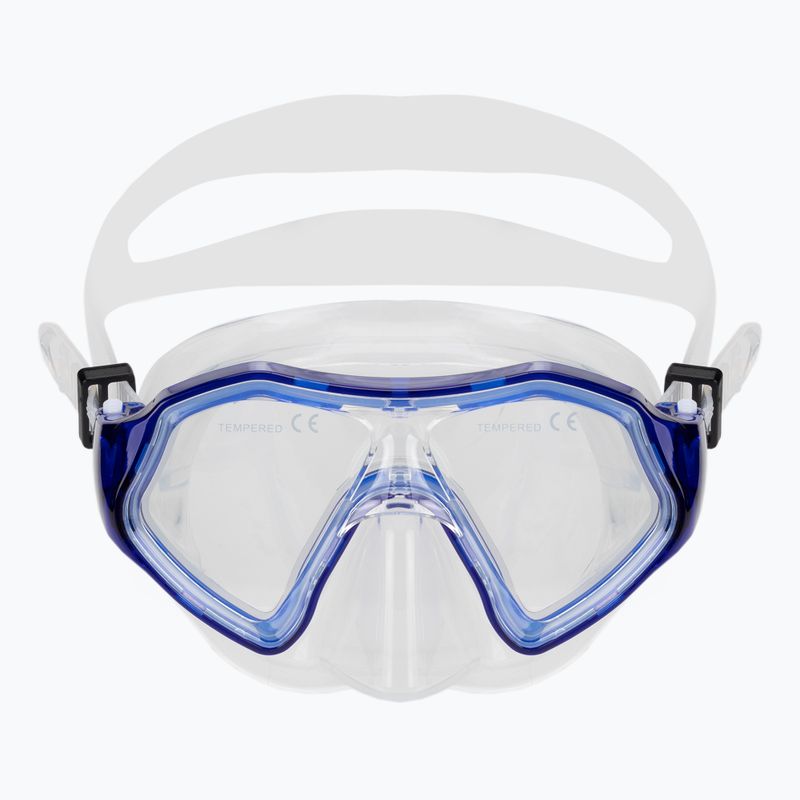 Maska do snorkelingu dziecięca AQUASTIC Shelly ciemnoniebieski 3