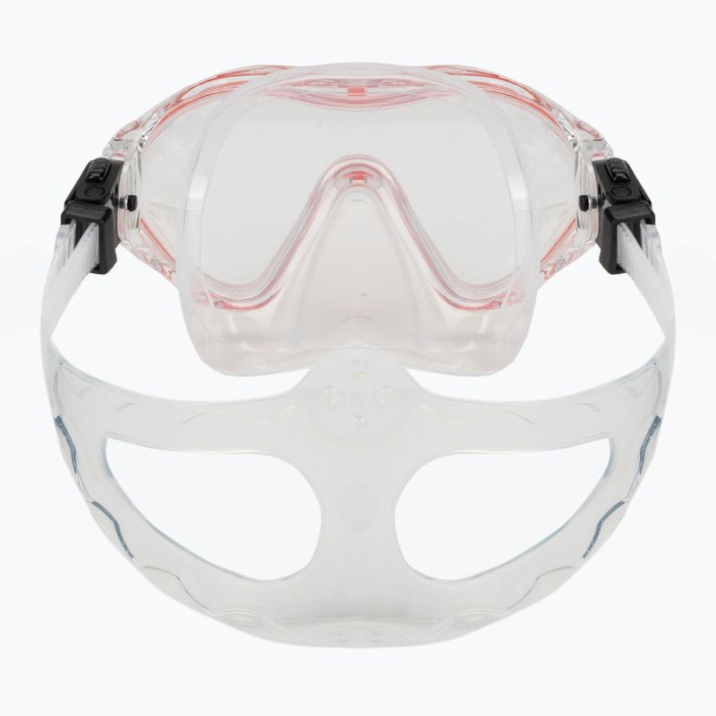 Maska do snorkelingu dziecięca AQUASTIC Minke czerwony 5