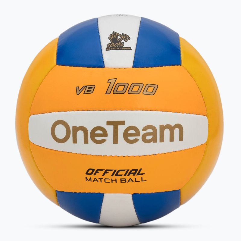 Piłka do siatkówki OneTeam HS Volley pomarańczowy/niebieski rozmiar 5