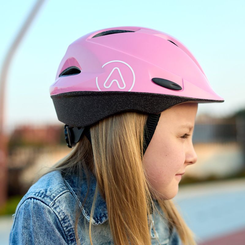 Kask rowerowy dziecięcy ATTABO Hinge różowy 10