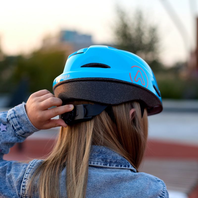Kask rowerowy dziecięcy ATTABO Hinge niebieski 5