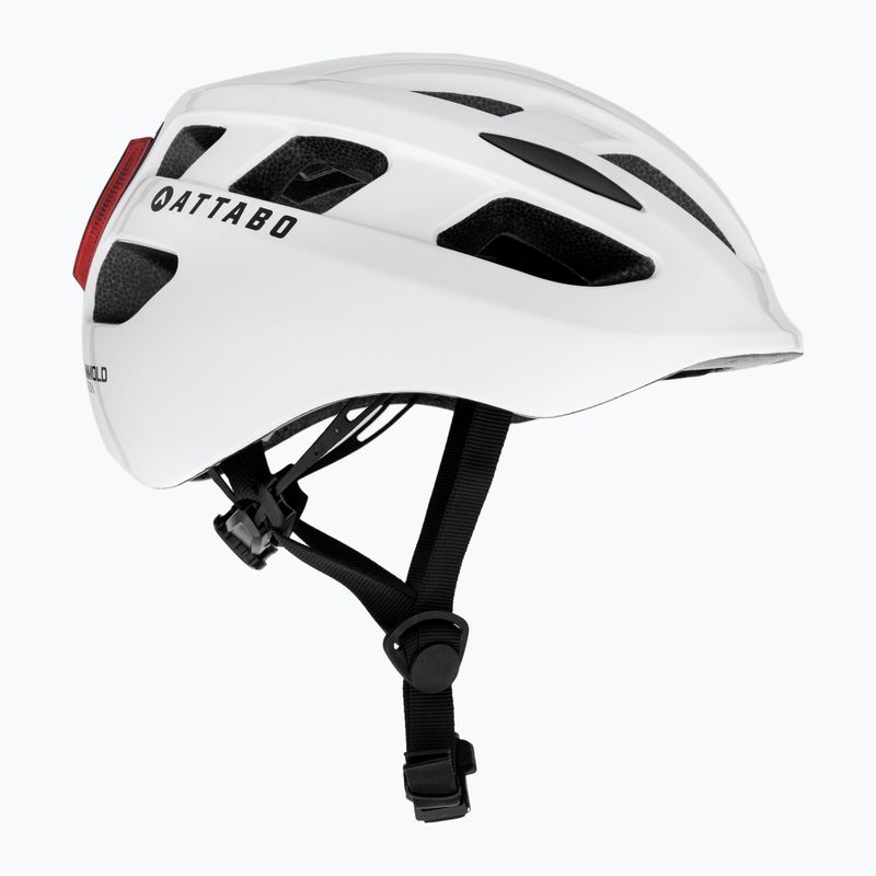 Kask rowerowy ATTABO Bonkers z lampką LED biały 7