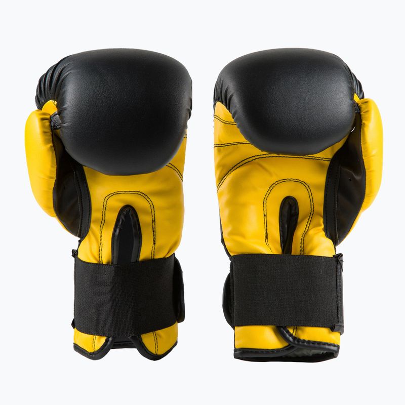 Rękawice bokserskie DIVISION B-2 DIV-TG01 black/yellow 4