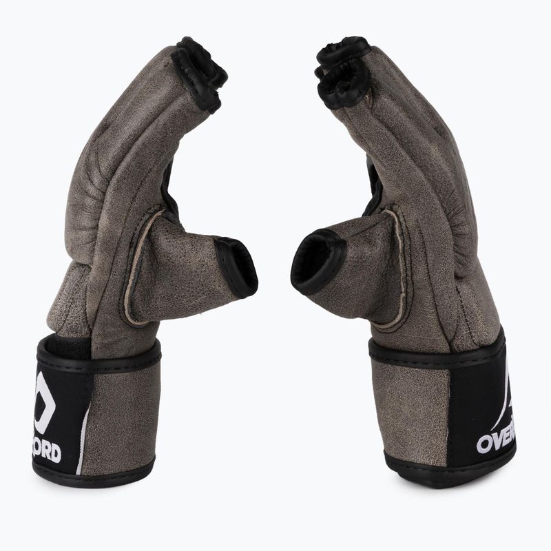 Rękawice grapplingowe Overlord Old School MMA brązowe 4