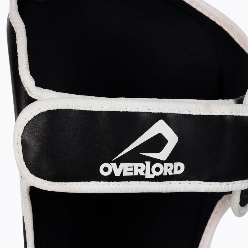 Ochraniacze piszczeli i stóp Overlord Fighter czarne/białe 4
