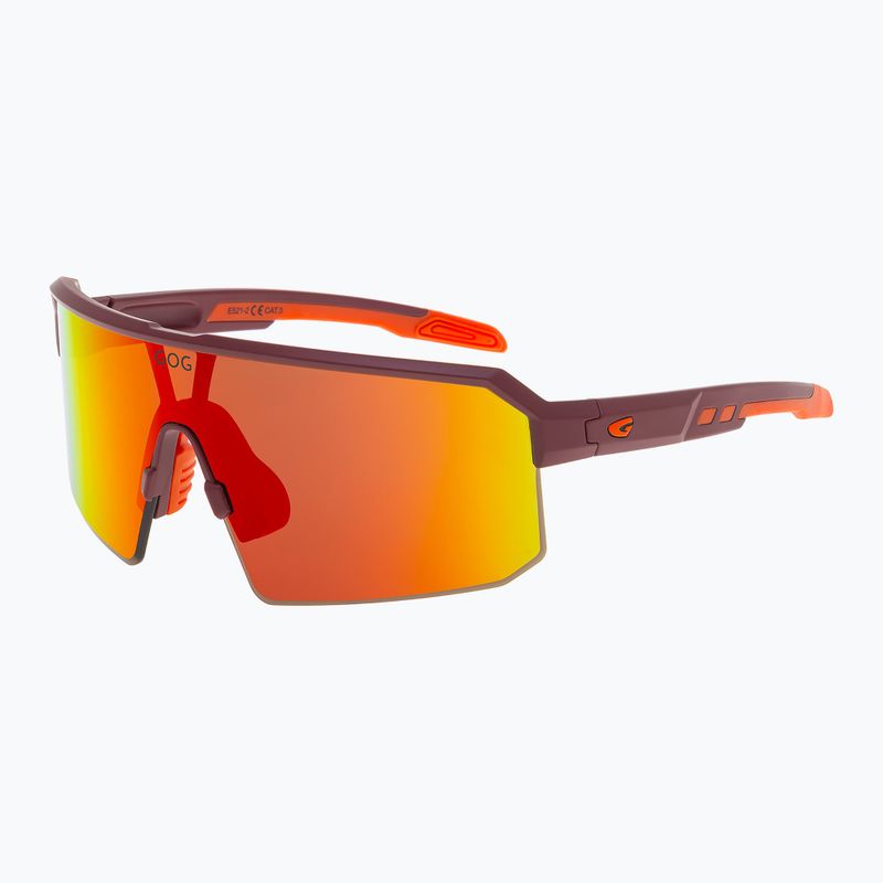 Okulary przeciwsłoneczne GOG Nanna matt burgundy/orange reflex black/red