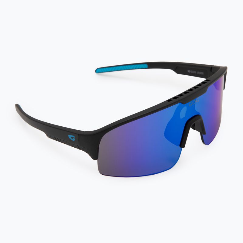 Okulary przeciwsłoneczne dziecięce GOG Petra matt black/blue reflex blue